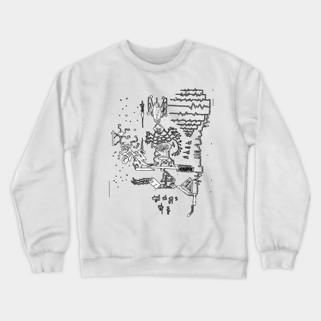 a5: destructered structural destruction Crewneck Sweatshirt by dy9wah